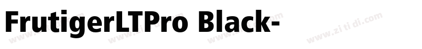 FrutigerLTPro Black字体转换